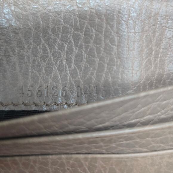 Gucci GG Marmont Compact Wallet Bifold Grained Leather Cardholder Coin Purse - Picture 8 of 14